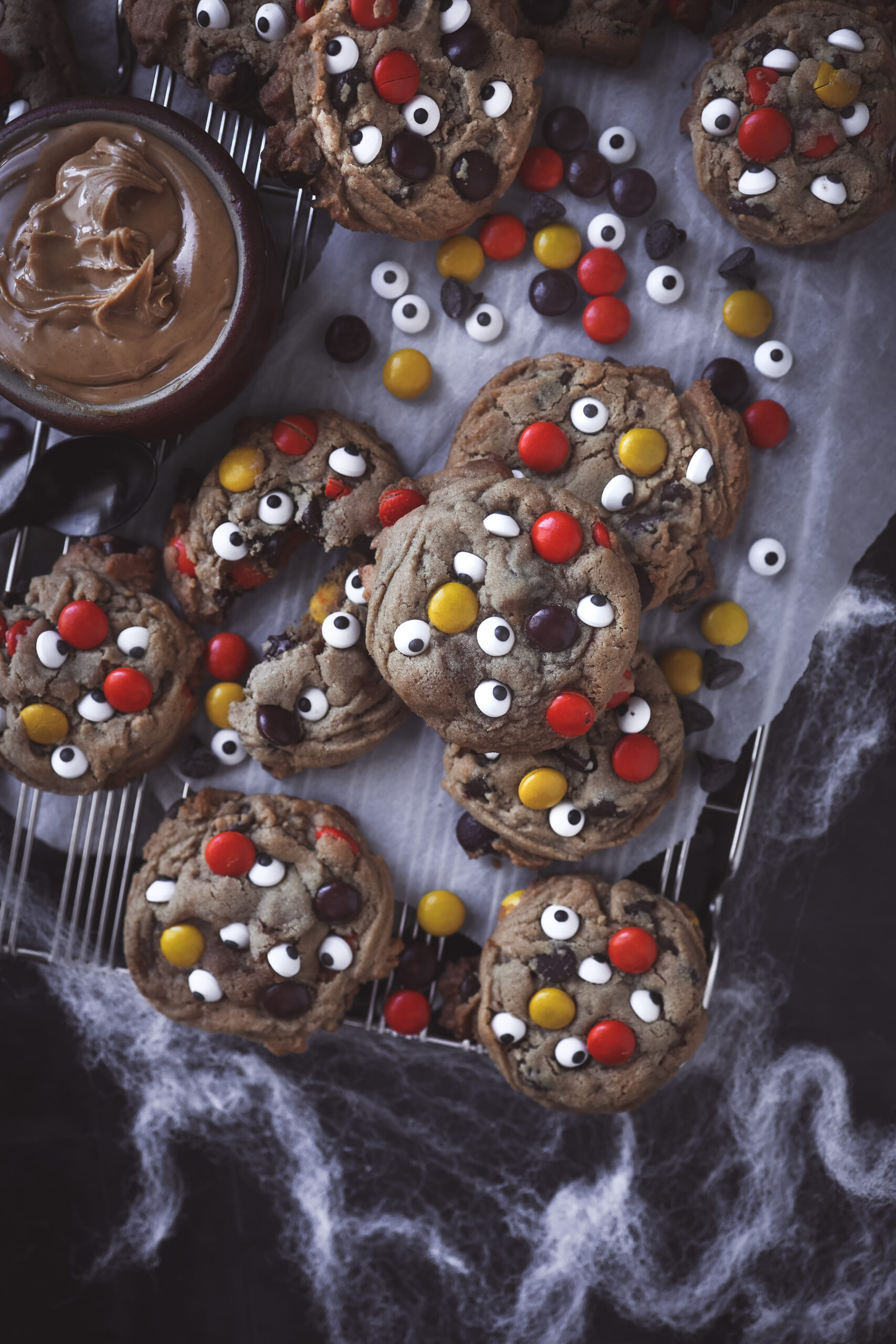 Reese's Pieces Peanut Butter Halloween Cookies