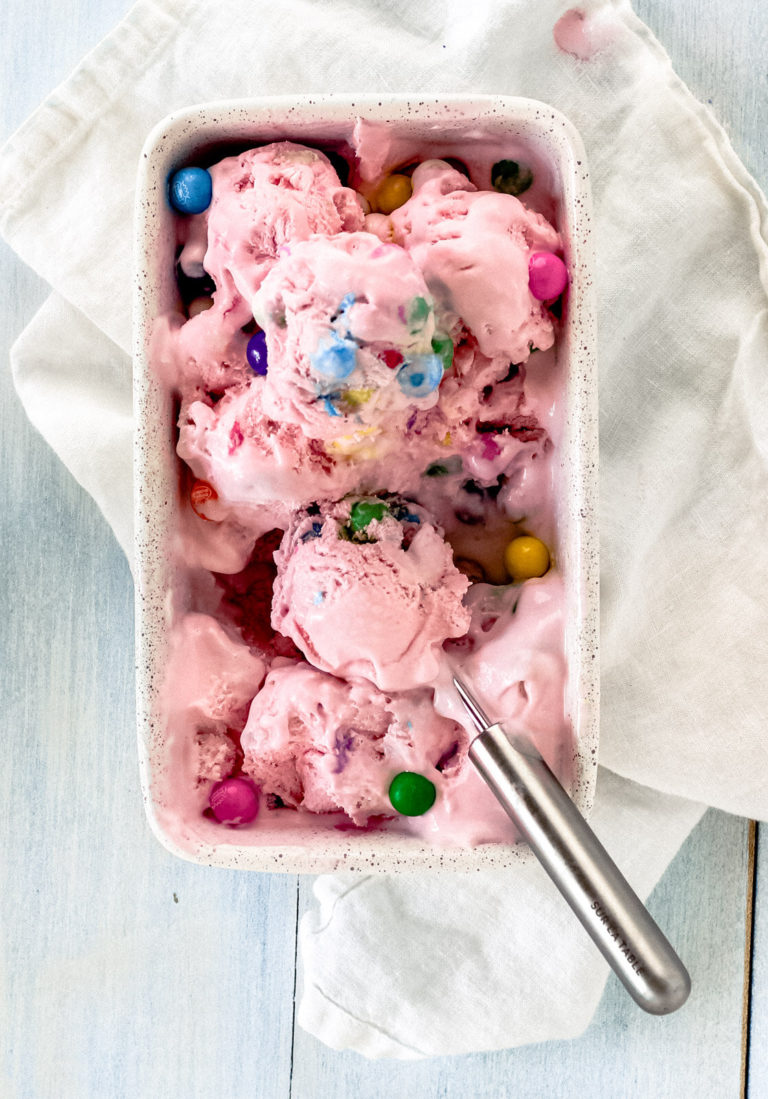 Bubblegum No Churn Ice Cream Recipe