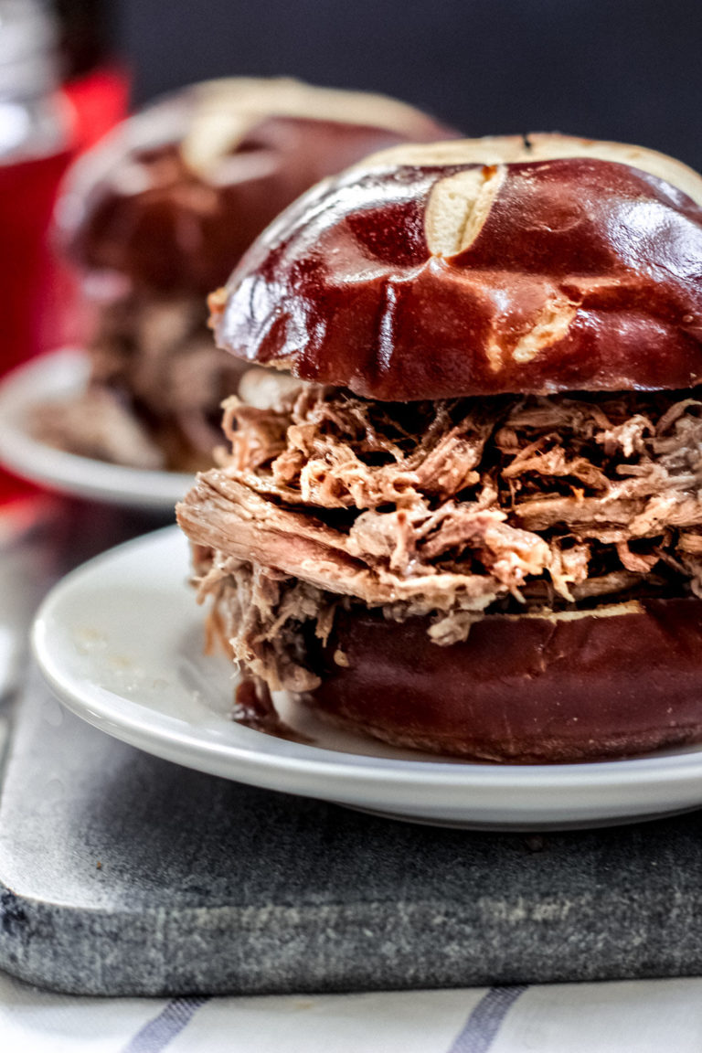 crockpot shredded beef sandwiches recipe