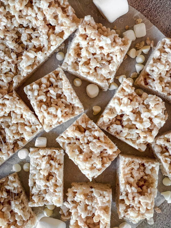 Classic Rice Krispie Treats with a Secret Ingredient - Lolo Home Kitchen