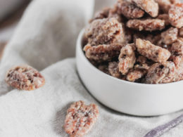 How to Make Candied Pecans with a Nut Roaster Pan - A Feast For The Eyes