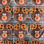 reindeer sugar cookies, an easy Christmas treat for kids to make
