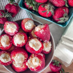 Cheesecake filled strawberries