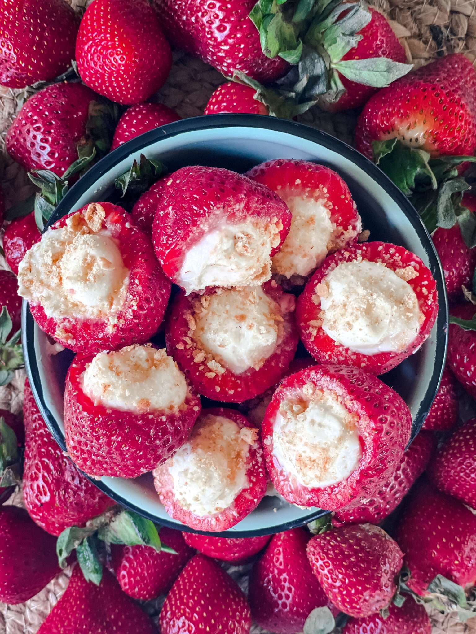Cheesecake Filled Strawberries Lolo Home Kitchen