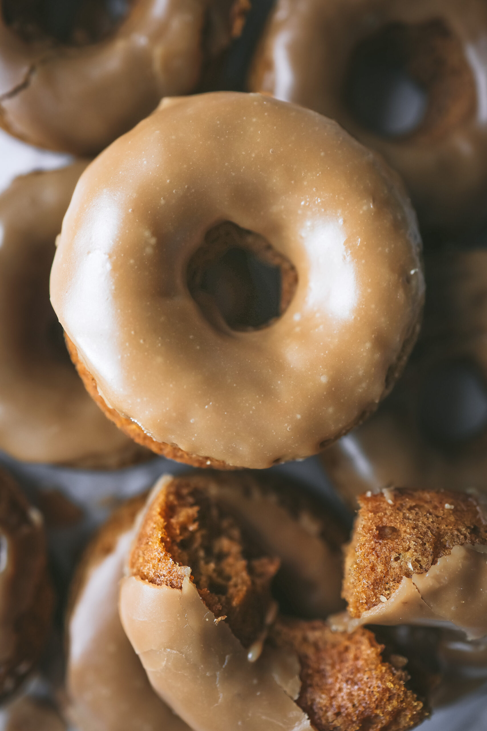 Baked Pumpkin Donuts with Brown Sugar Glaze