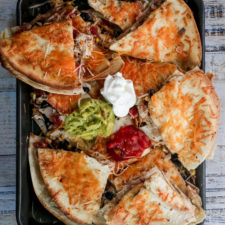 Easy Sheet Pan Quesadilla - Spoonful of Flavor