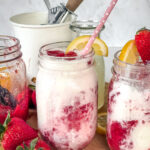 Strawberry Lemonade Ice Cream Floats
