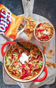 Walking taco casserole