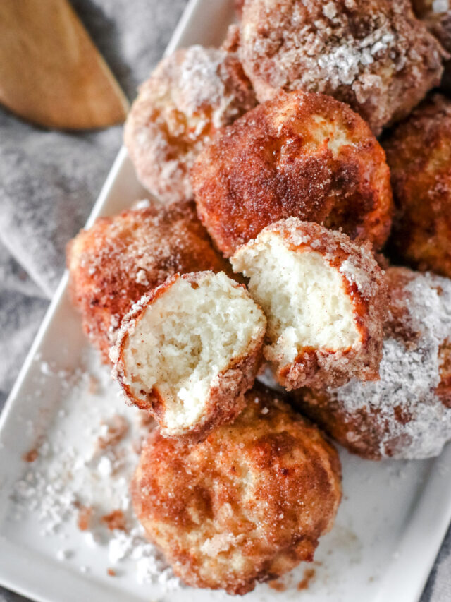 Air Fryer Cinnamon Sugar Donut Holes