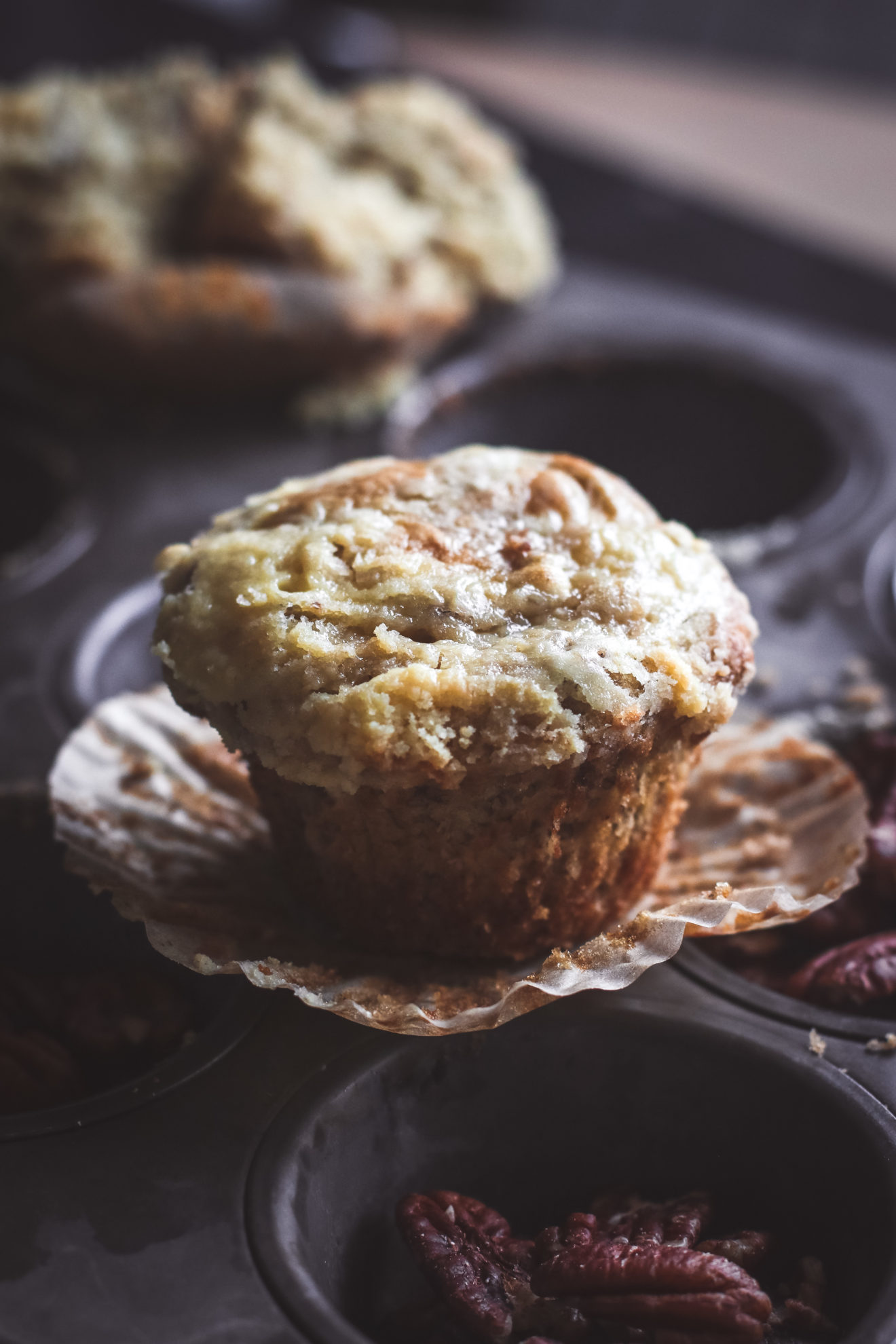 Banana Cream Cheese Muffins - Lolo Home Kitchen