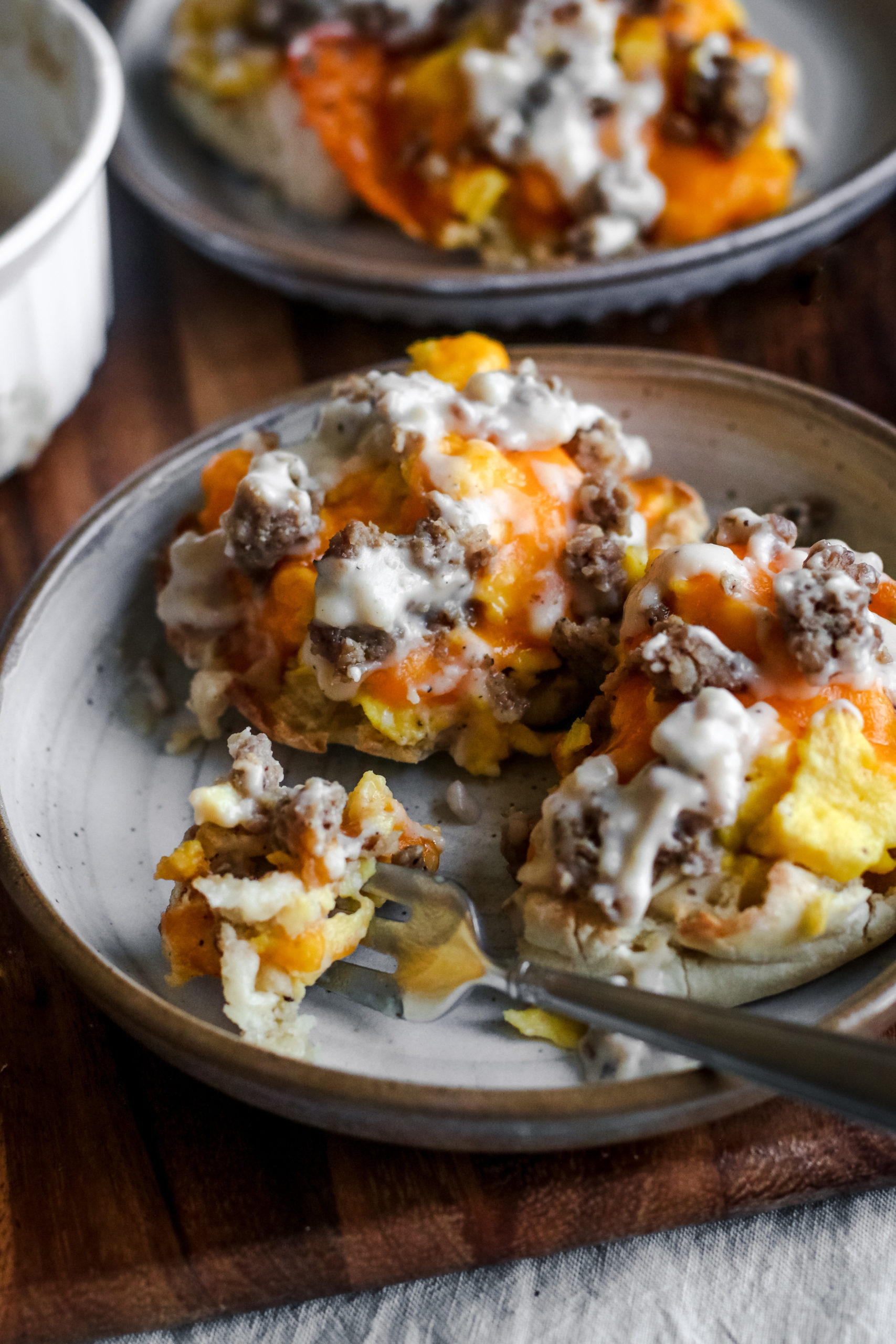 Breakfast English Muffins And Gravy Lolo Home Kitchen