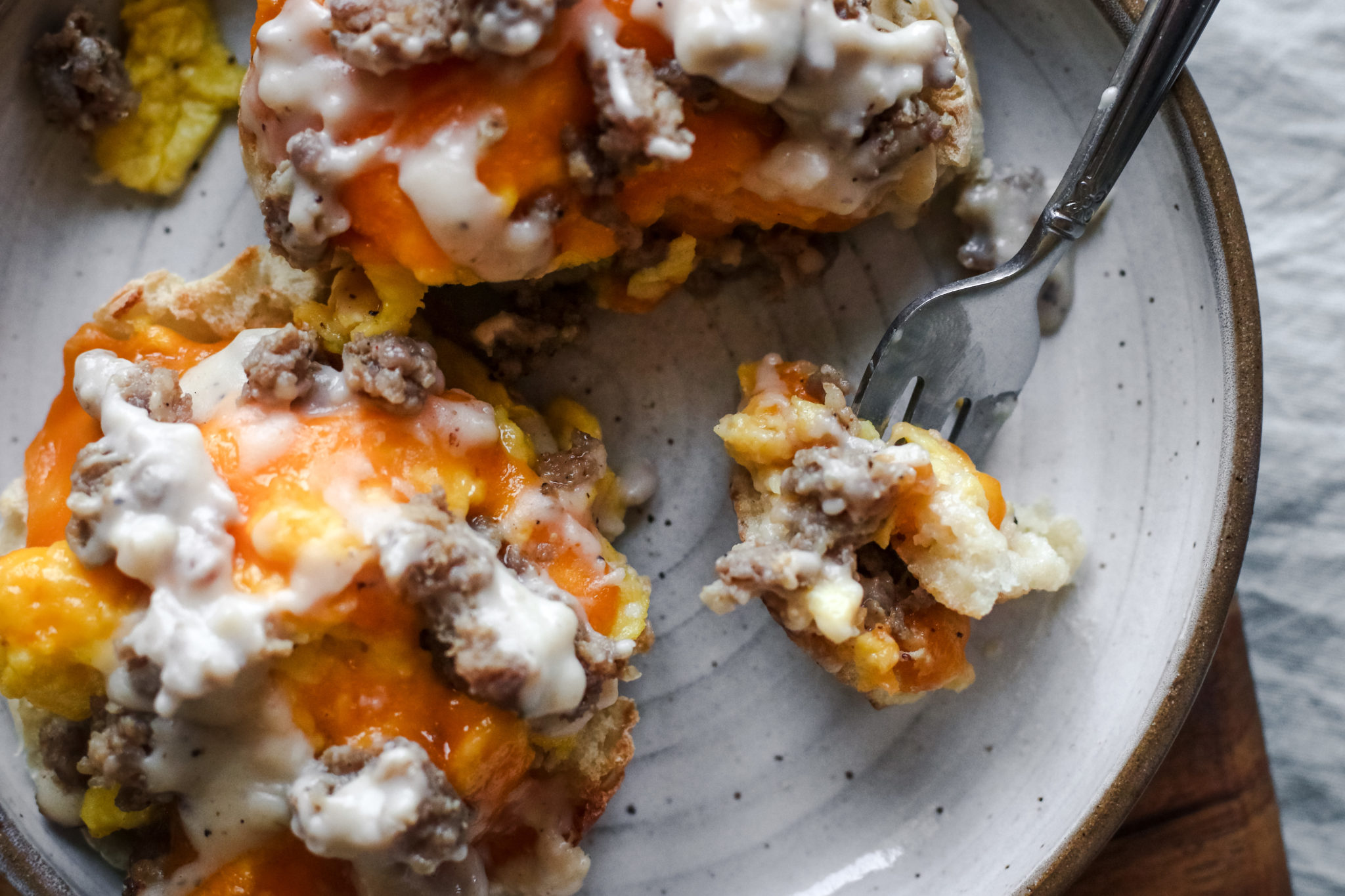 Breakfast English Muffins and Gravy Lolo Home Kitchen