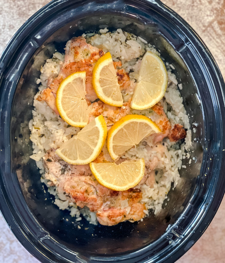 Crockpot Lemon Chicken and Rice Lolo Home Kitchen