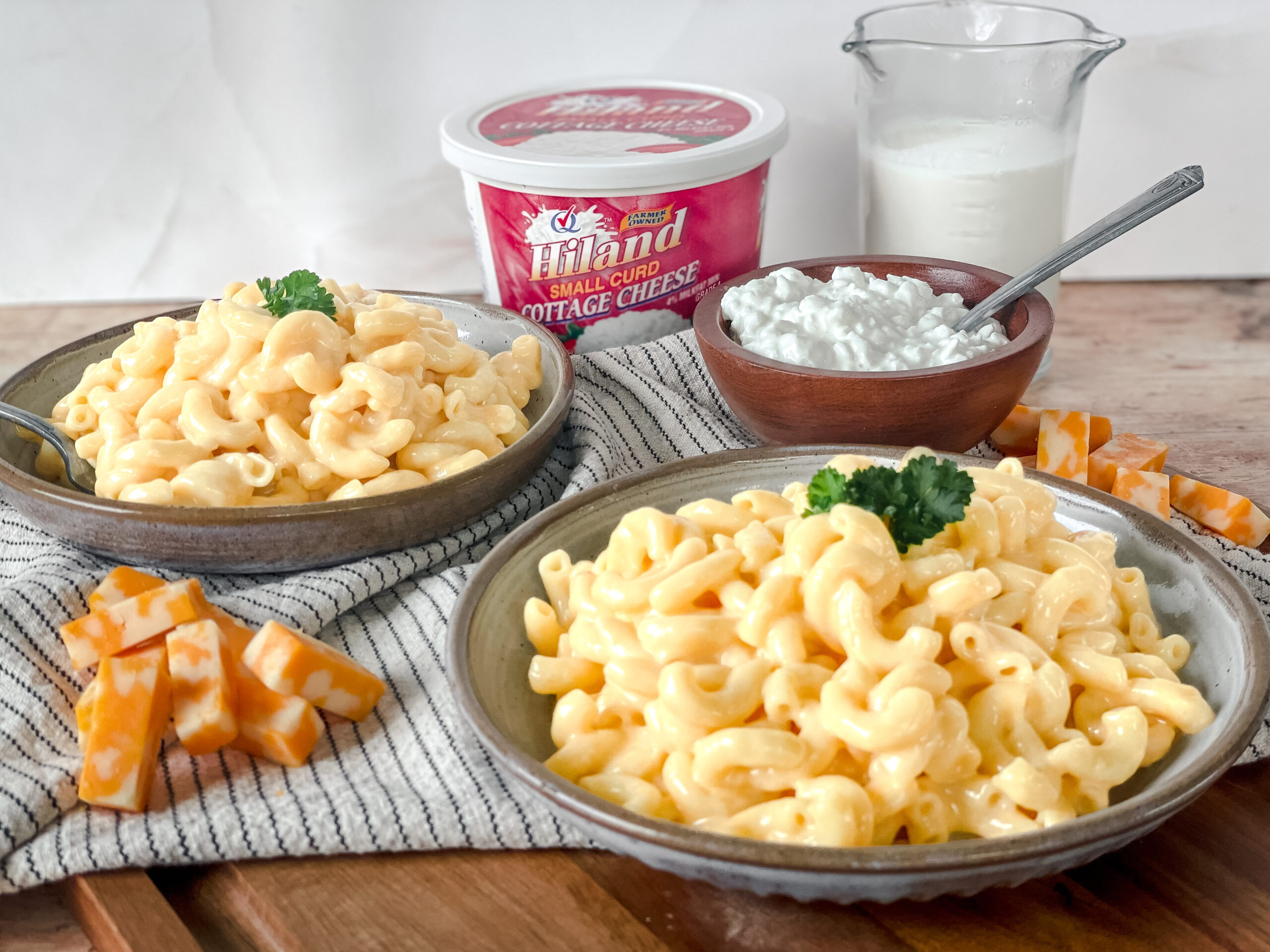 Whipped Cottage Cheese Mac and Cheese