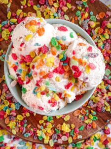Fruity Pebbles Cereal Milk Ice Cream recipe