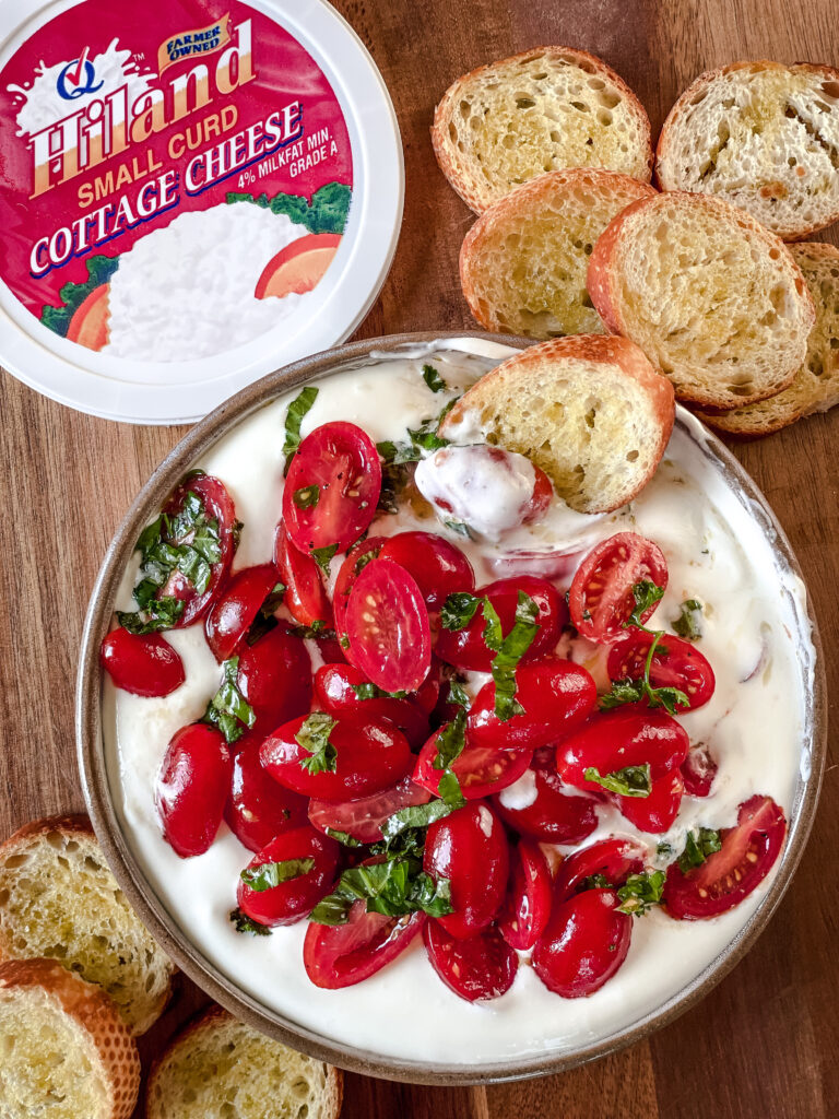 Whipped Cottage Cheese Caprese Dip Lolo Home Kitchen
