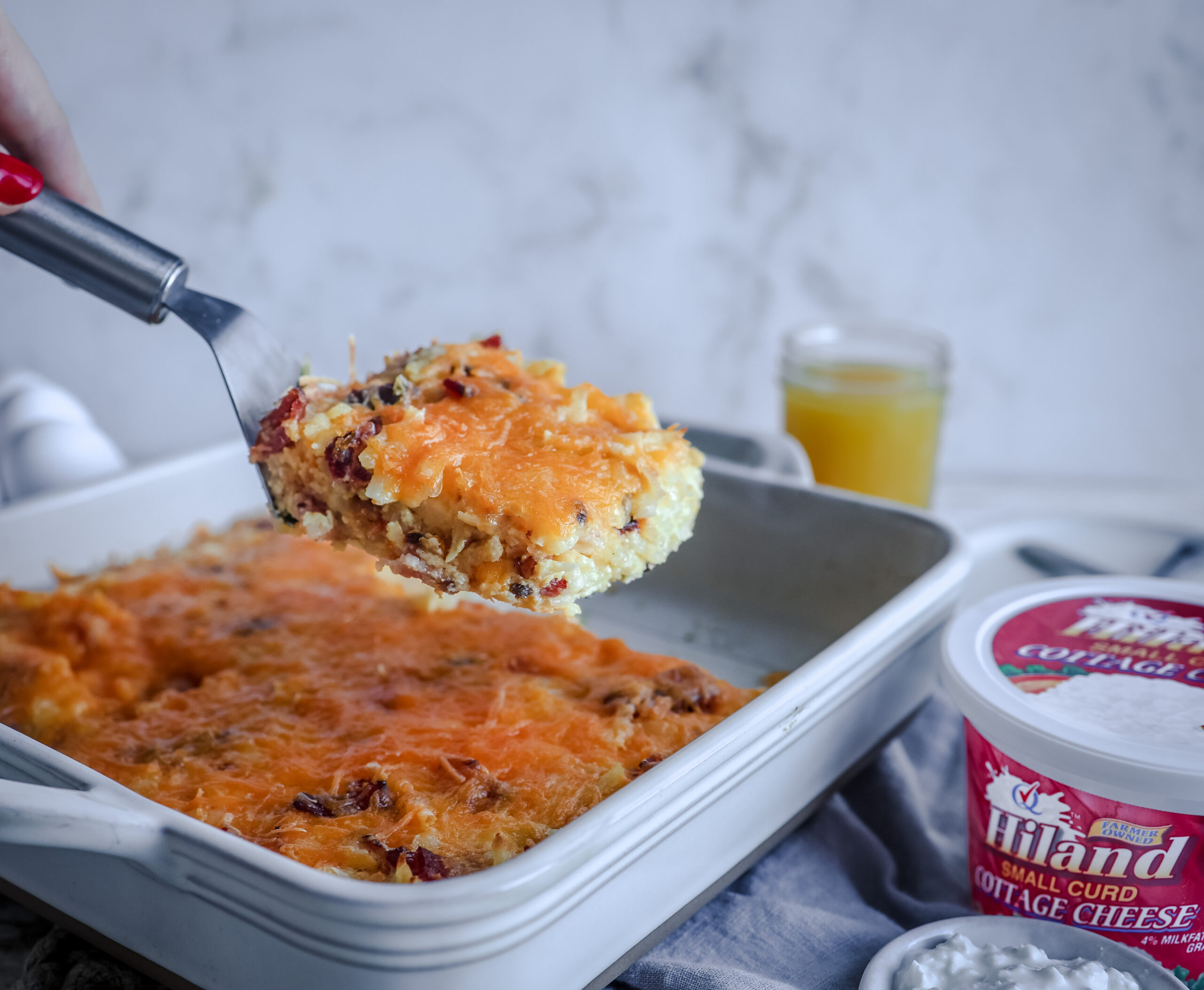 Whipped Cottage Cheese Breakfast Casserole