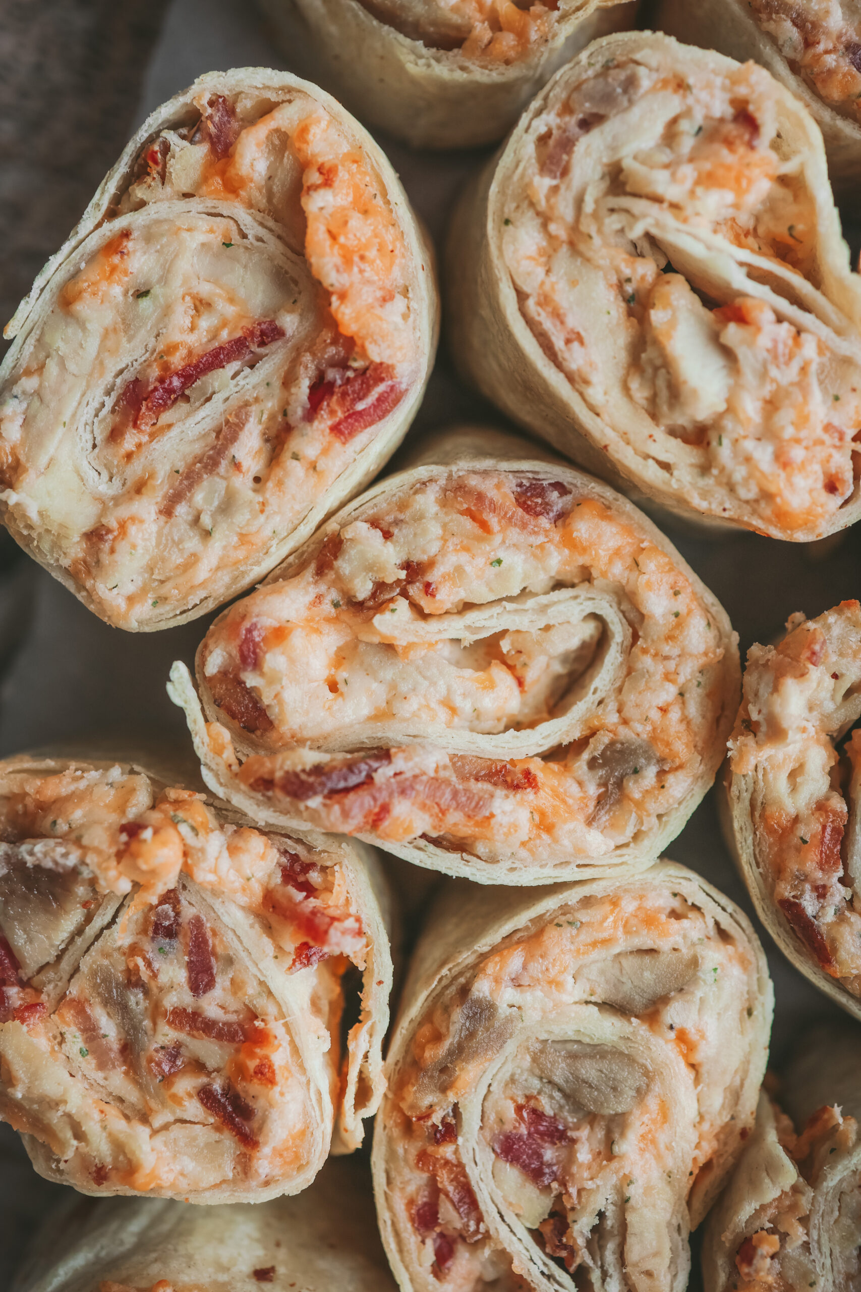 Toasted Chicken Bacon Ranch Pinwheels