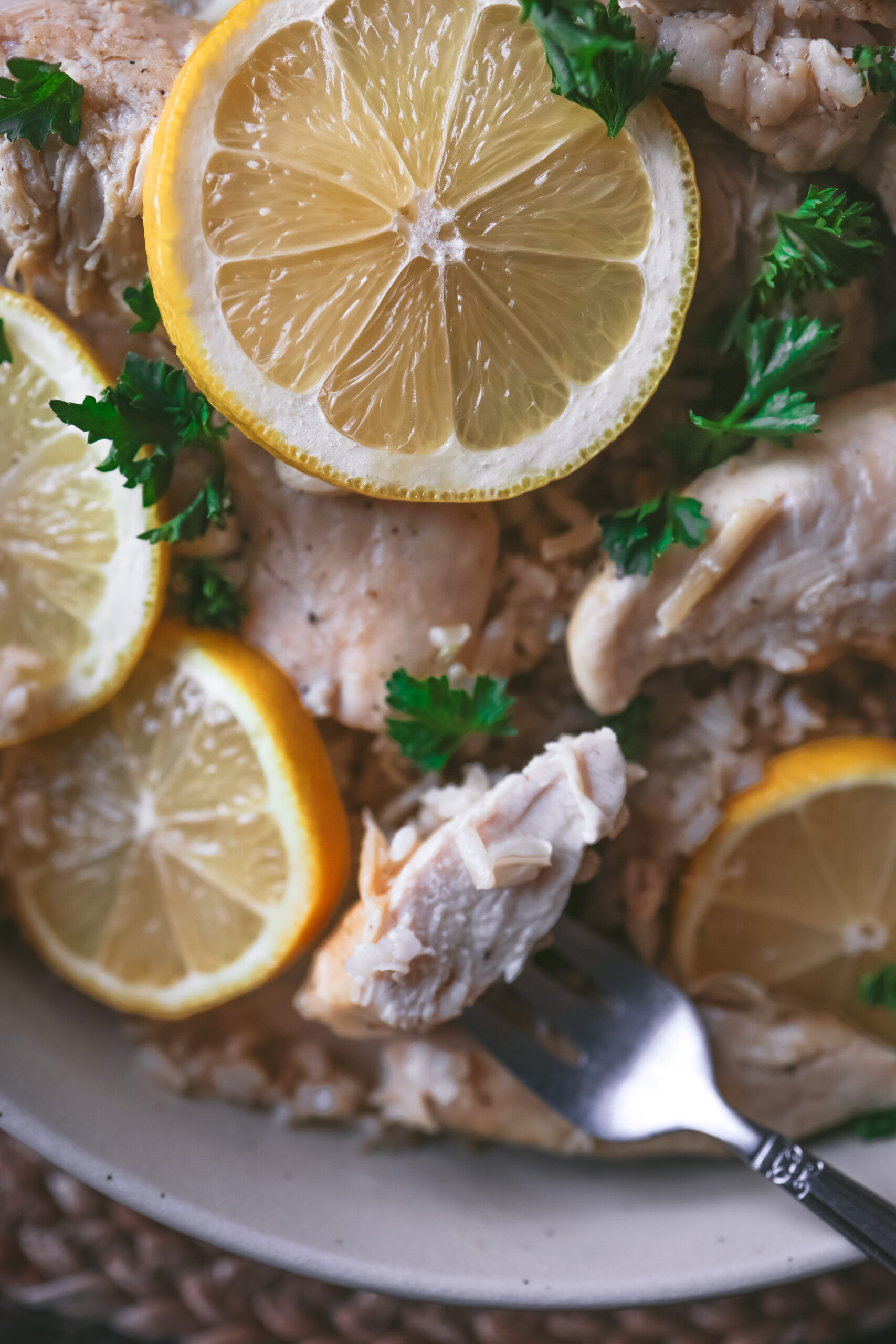 Lemon Skillet Chicken with fresh parsley