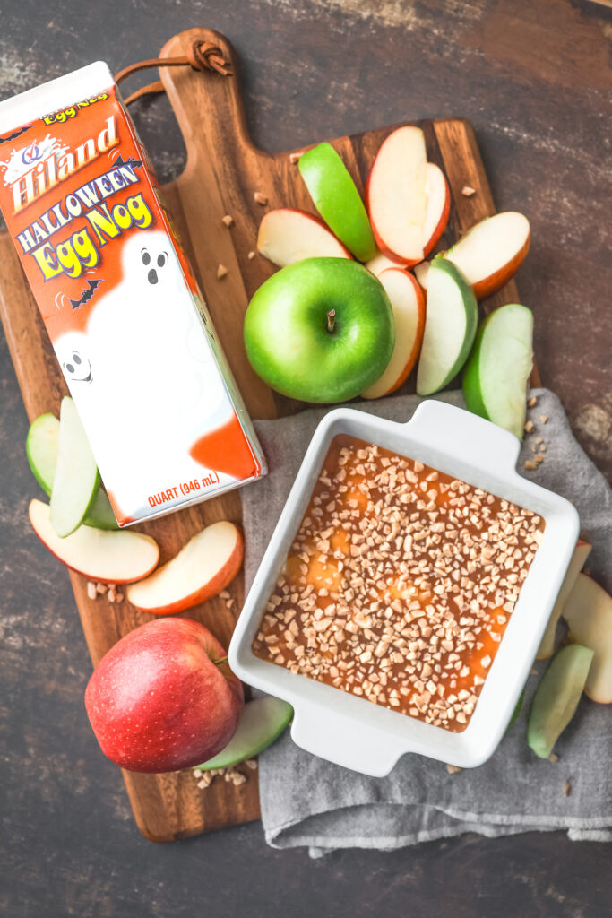 Caramel Apple Eggnog Dip