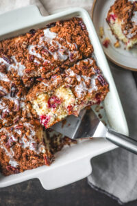 Cranberry Sour Cream Coffee Cake