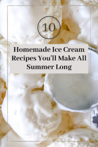 No churn marshmallow fluff ice cream in a bowl topped with marshmallows